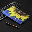 For Lenovo Tab P12 2023 / TB370FU Coloured Drawing Stitching Smart Leather Tablet Case(Sunflower) - 2