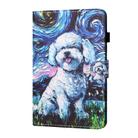 For Lenovo Tab P11 Gen2 /Xiaoxin Pad Plus 2023 Coloured Drawing Stitching Smart Leather Tablet Case(Oil Painting Dog) - 2