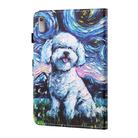 For Lenovo Tab P11 Gen2 /Xiaoxin Pad Plus 2023 Coloured Drawing Stitching Smart Leather Tablet Case(Oil Painting Dog) - 3