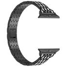 For Apple Watch SE 2023 40mm Devil Eye Diamond Bracelet Metal Watch Band(Black) - 2