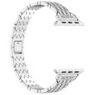 For Apple Watch Ultra 2 49mm Devil Eye Diamond Bracelet Metal Watch Band(Silver) - 2