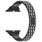 For Apple Watch Series 9 41mm Devil Eye Diamond Bracelet Metal Watch Band(Black) - 3