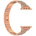 For Apple Watch Series 6 40mm Devil Eye Diamond Bracelet Metal Watch Band(Rose Gold) - 2