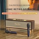 Oneder D8 Wireless Retro Dual Microphone Bluetooth Speaker(Brown) - 3