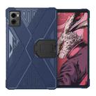 For Lenovo Legion Y700 2023 Brushed Texture Shockproof TPU Tablet Case with Holder(Blue) - 1