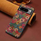 For Google Pixel 7 Pro Four Seasons Flower Language Series TPU Phone Case(Spring Green) - 2