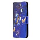 For Samsung Galaxy A21s Colored Drawing Horizontal Flip Leather Case with Holder & Card Slots & Wallet(Purple Butterfly) - 2