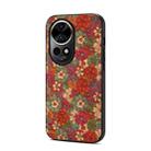 For Huawei nova 12 Pro Four Seasons Flower Language Series TPU Phone Case(Summer Red) - 1