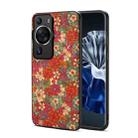 For Huawei P60 / P60 Pro Four Seasons Flower Language Series TPU Phone Case(Summer Red) - 1