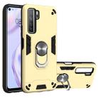 For Huawei Nova 7 SE / P40 Lite 5G 2 in 1 Armour Series PC + TPU Protective Case with Ring Holder(Gold) - 1