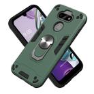For LG K31 2 in 1 Armour Series PC + TPU Protective Case with Ring Holder(Green) - 5