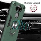 For LG K31 2 in 1 Armour Series PC + TPU Protective Case with Ring Holder(Green) - 7