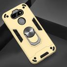 For LG K31 2 in 1 Armour Series PC + TPU Protective Case with Ring Holder(Gold) - 2