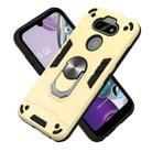 For LG K31 2 in 1 Armour Series PC + TPU Protective Case with Ring Holder(Gold) - 5