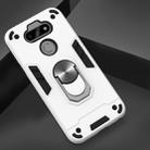 For LG K31 2 in 1 Armour Series PC + TPU Protective Case with Ring Holder(Silver) - 2