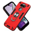 For LG K31 2 in 1 Armour Series PC + TPU Protective Case with Ring Holder(Red) - 5