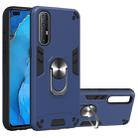 For OPPO Reno3 Pro (India) 2 in 1 Armour Series PC + TPU Protective Case with Ring Holder(Sapphire Blue) - 1