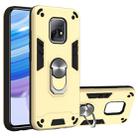 For Xiaomi Redmi 10X 5G / 10X Pro 5G 2 in 1 Armour Series PC + TPU Protective Case with Ring Holder(Gold) - 1