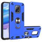 For Xiaomi Redmi 10X 5G / 10X Pro 5G 2 in 1 Armour Series PC + TPU Protective Case with Ring Holder(Dark Blue) - 1