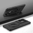 For OPPO Reno8 Pro+ Magsafe Hidden Fold Holder Full Coverage Shockproof Phone Case(Black) - 1