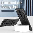 For OPPO Find X7 Magsafe Hidden Fold Holder Full Coverage Shockproof Phone Case(Blue) - 2