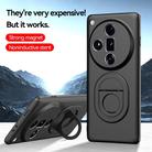 For OPPO Find X7 Magsafe Hidden Fold Holder Full Coverage Shockproof Phone Case(Blue) - 3
