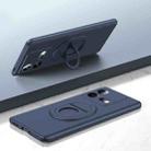For vivo iQOO Neo8 Pro / Neo8 Magsafe Hidden Fold Holder Full Coverage Shockproof Phone Case(Blue) - 1