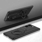 For vivo S17 Pro Magsafe Hidden Fold Holder Full Coverage Shockproof Phone Case(Black) - 1