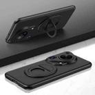 For Huawei Pura 70 Ultra Magsafe Hidden Fold Holder Full Coverage Shockproof Phone Case(Black) - 1