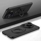 For Huawei Pura 70 Pro / Pura 70 Pro+ Magsafe Hidden Fold Holder Full Coverage Shockproof Phone Case(Black) - 1