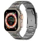 For Apple Watch Ultra 2 49mm Tortoise Buckle Titanium Steel Watch Band(Grey) - 1