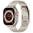 For Apple Watch Ultra 2 49mm Tortoise Buckle Titanium Steel Watch Band(Starlight) - 1