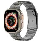 For Apple Watch Ultra 49mm Tortoise Buckle Titanium Steel Watch Band(Grey) - 1