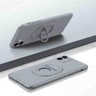 For iPhone 11 Magsafe Hidden Fold Holder Full Coverage Shockproof Phone Case(Grey) - 1