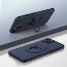 For iPhone 15 Magsafe Hidden Fold Holder Full Coverage Shockproof Phone Case(Blue) - 1