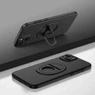 For iPhone 15 Plus Magsafe Hidden Fold Holder Full Coverage Shockproof Phone Case(Black) - 1