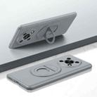 For Honor X30 Magsafe Hidden Fold Holder Full Coverage Shockproof Phone Case(Grey) - 1