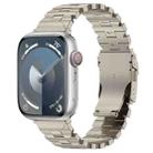 For Apple Watch SE 2023 44mm Butterfly Type Titanium Steel Watch Band(Titanium) - 1