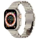 For Apple Watch Ultra 2 49mm Butterfly Type Titanium Steel Watch Band(Titanium) - 1