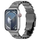 For Apple Watch Series 9 45mm Butterfly Type Titanium Steel Watch Band(Grey) - 1