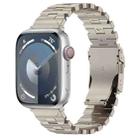 For Apple Watch Series 8 45mm Butterfly Type Titanium Steel Watch Band(Titanium) - 1