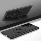 For Samsung Galaxy S22 Ultra Magsafe Hidden Fold Holder Full Coverage Shockproof Phone Case(Black) - 1