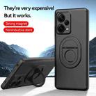 For Xiaomi Redmi Note 12 Pro Magsafe Hidden Fold Holder Full Coverage Shockproof Phone Case(Black) - 2