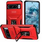 For Google Pixel 8 Pro Sliding Camshield Holder Phone Case(Red) - 1