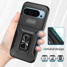 For Google Pixel 9 / Pixel 9 Pro Sliding Camshield Holder Phone Case(Black) - 3