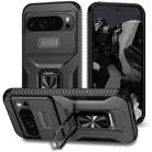 For Google Pixel 9 Pro XL Sliding Camshield Holder Phone Case(Black) - 1