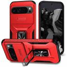 For Google Pixel 9 Pro XL Sliding Camshield Holder Phone Case(Red) - 1