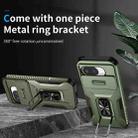 For Google Pixel 9a Sliding Camshield Holder Phone Case(Alpine Green) - 2
