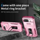 For Google Pixel 9a Sliding Camshield Holder Phone Case(Pink + Rose Red) - 2