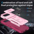 For Google Pixel 9a Sliding Camshield Holder Phone Case(Pink + Rose Red) - 3